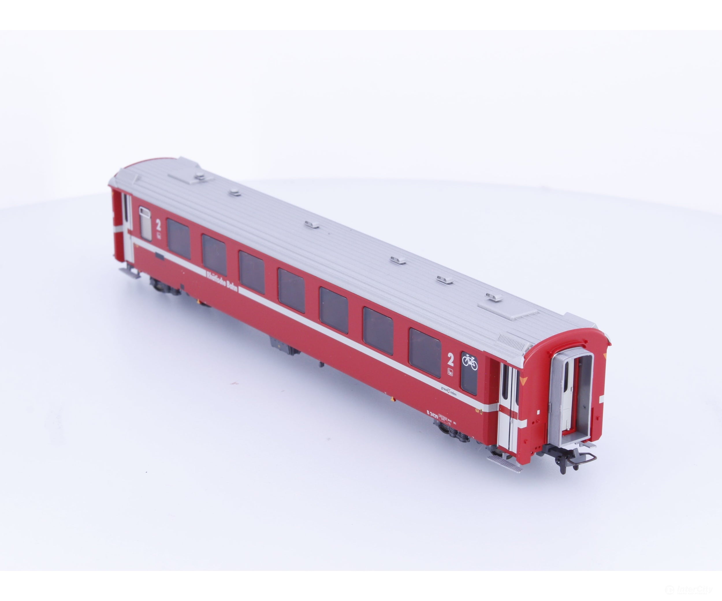 Bemo 3240169 HOm RhB 2nd Class Passenger Car EW II Neurot/Klima B2429 - European Passenger Cars