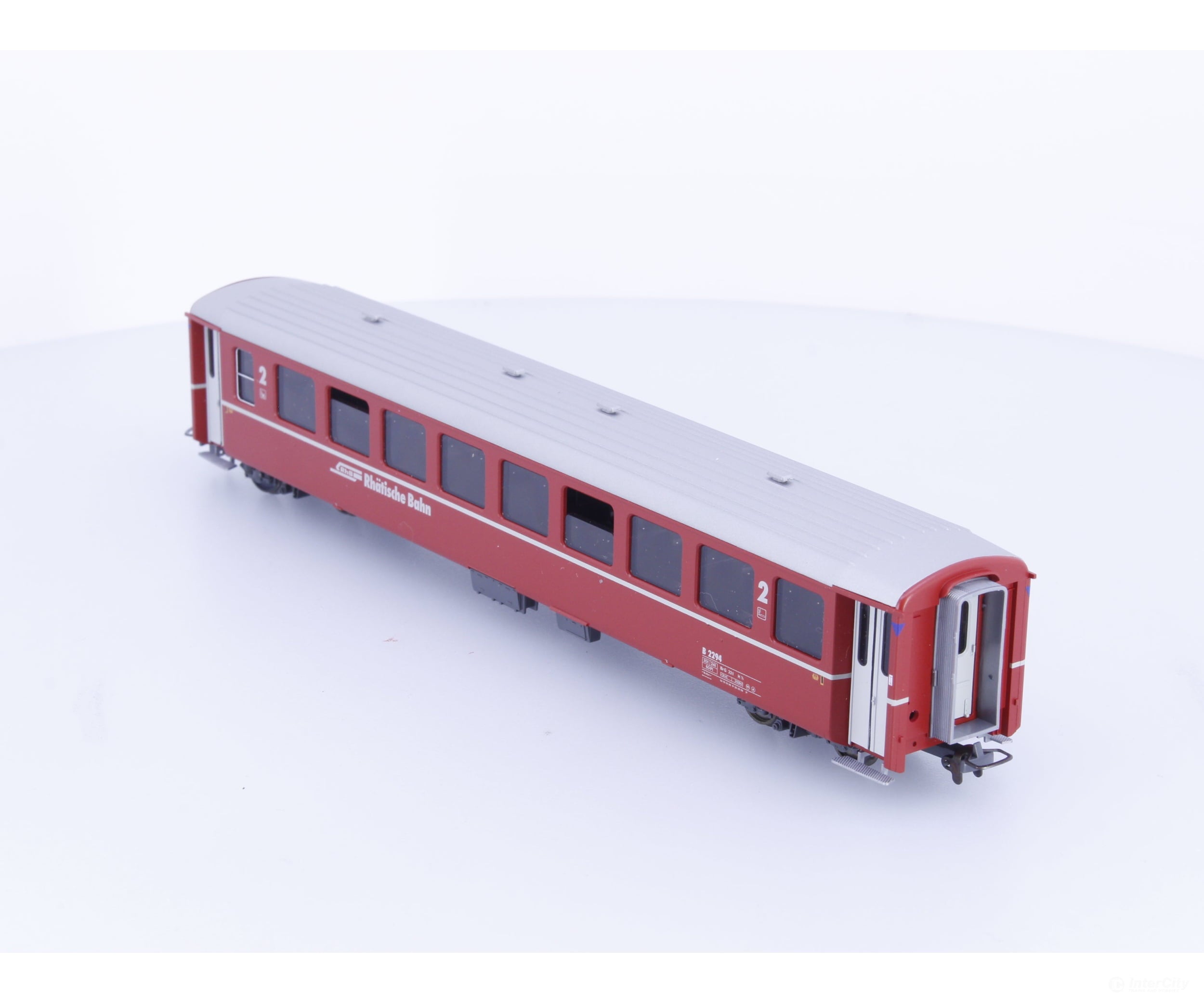 Bemo 3250154 HOm RhB 2nd Class Passenger Car Refit #2 B2294 - European Passenger Cars