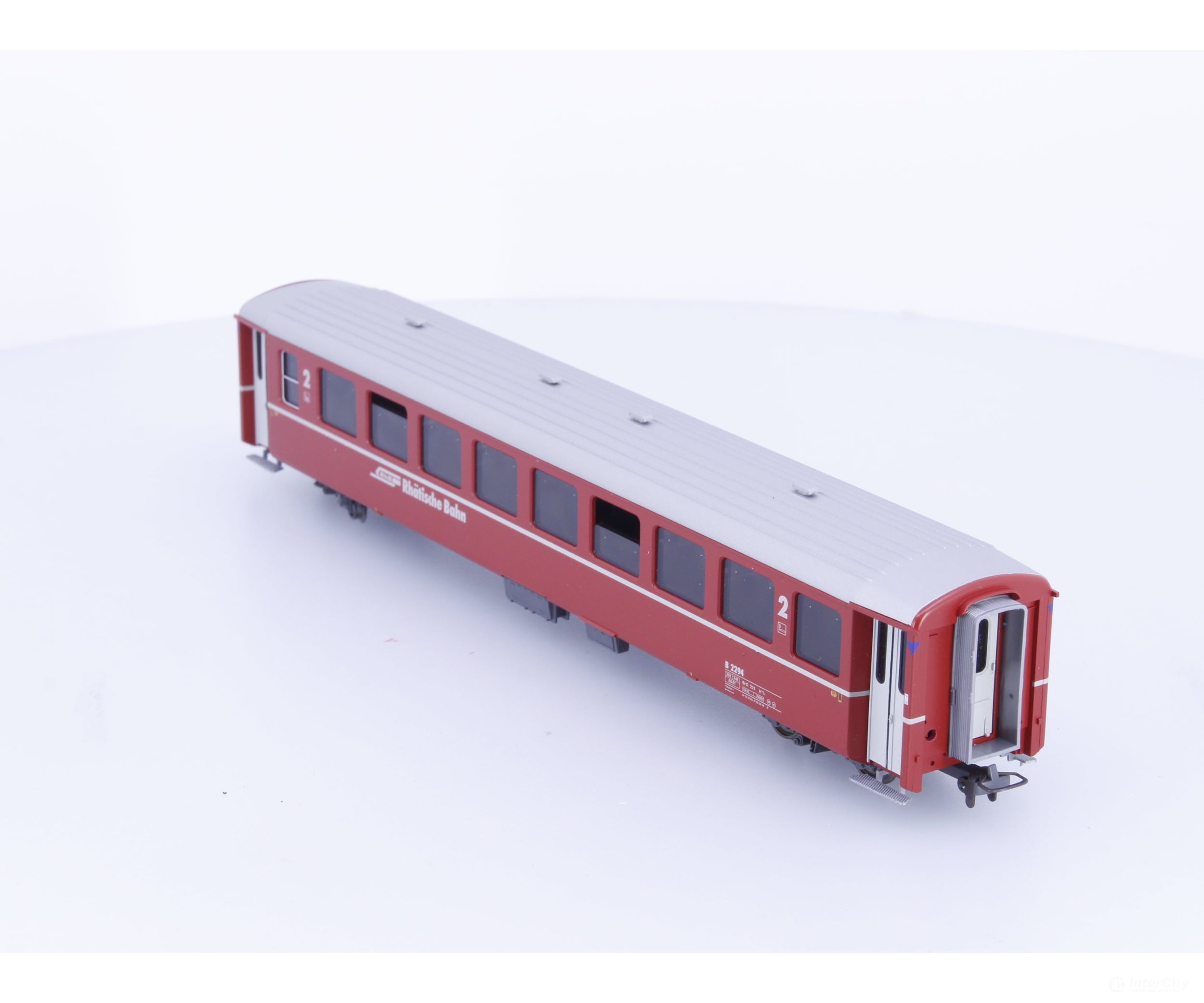 Bemo 3250154 HOm RhB 2nd Class Passenger Car Refit B2294 - European Passenger Cars