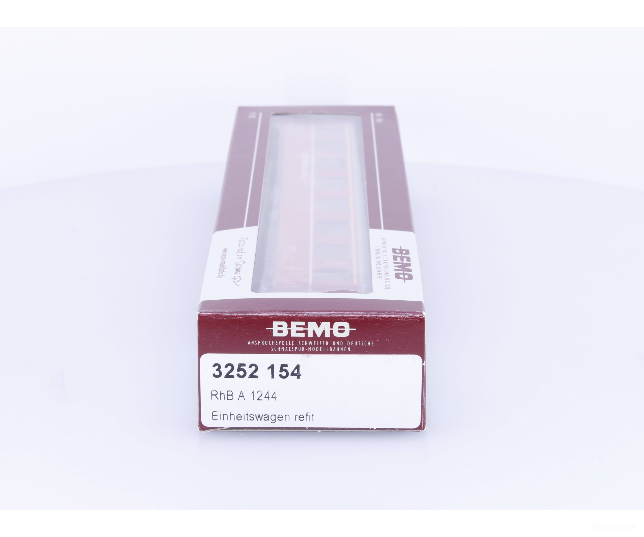 Bemo 3252154 HOm RhB 1st Class Passenger Car A1244 - European Passenger Cars