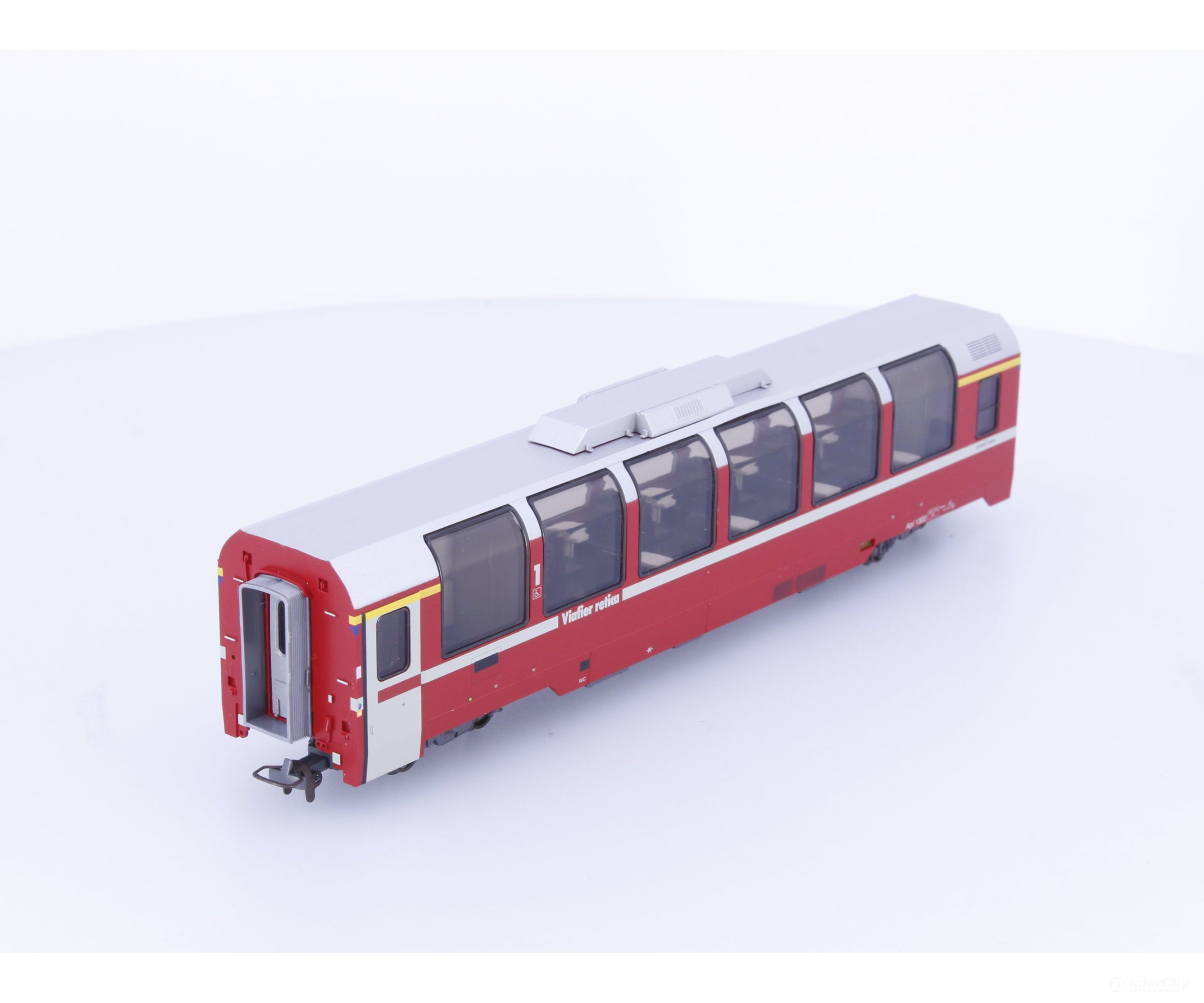 Bemo 3293112 HOm RhB 1st Class Panoramawagen Bernina-Express Api1302 - European Passenger Cars