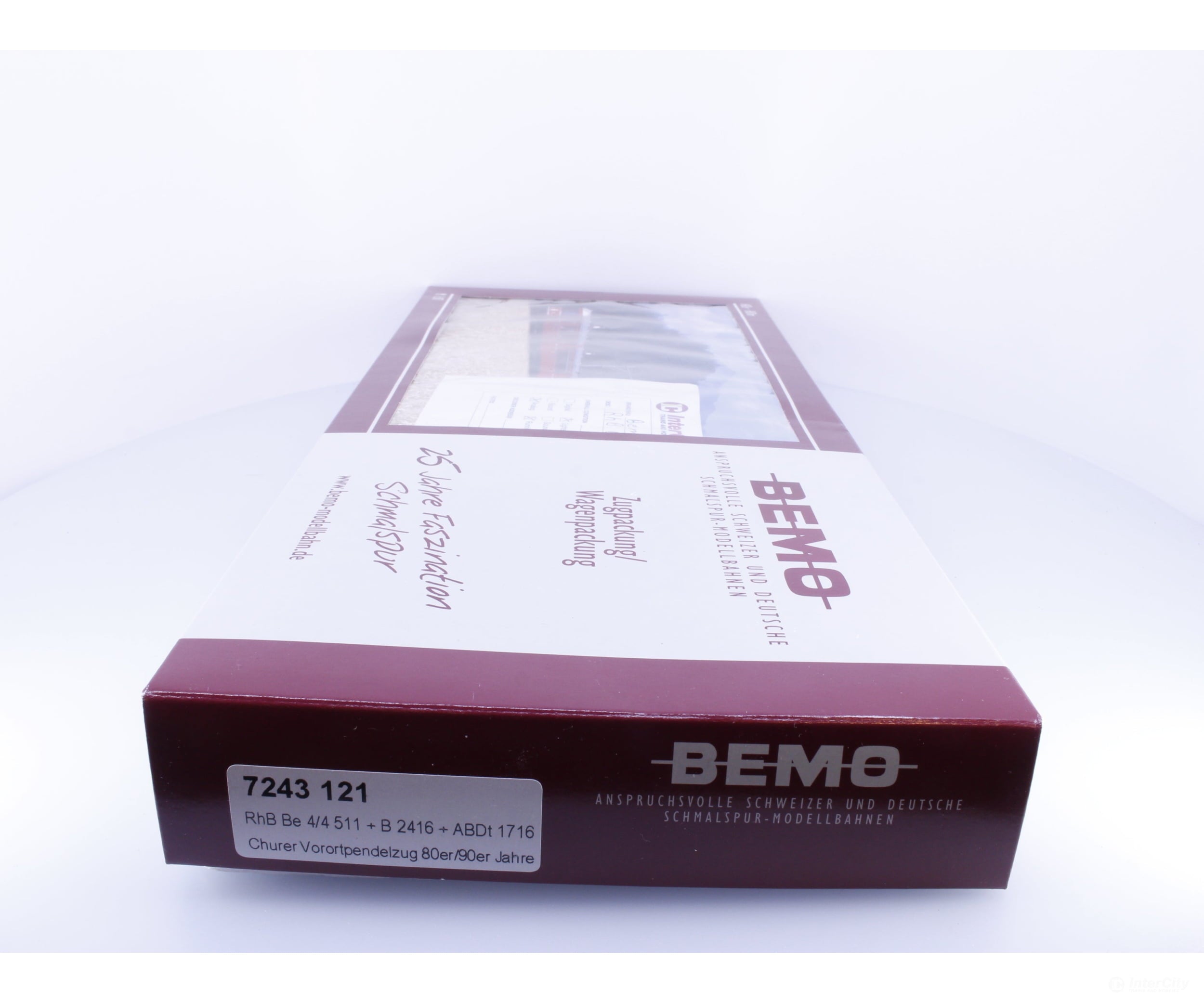 Bemo 7243121 HO RhB Be 4/4 Churer Vorortpendelzug Electric Railcar 511 2416 1716 Analog DC - European Locomotives