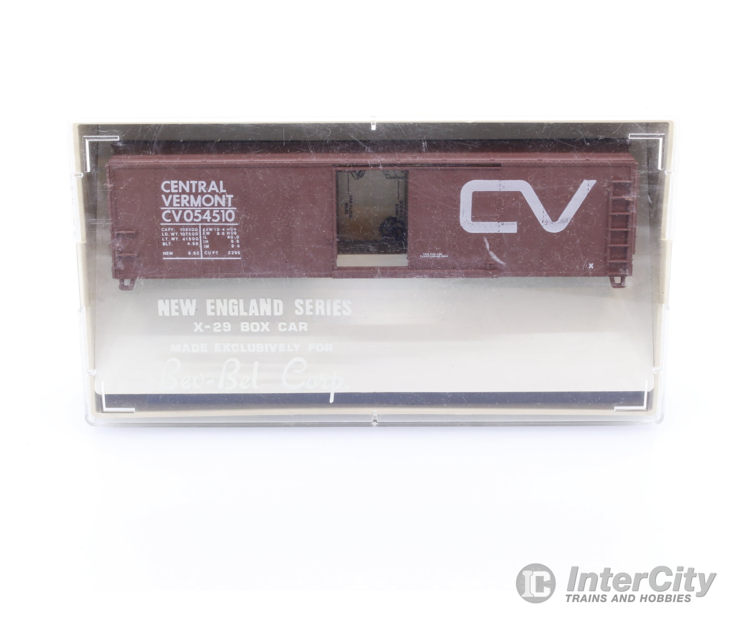 Bevbel 751 HO X-29 Box Car Vermont Railway (VTR) 054510 (#1) Freight Cars