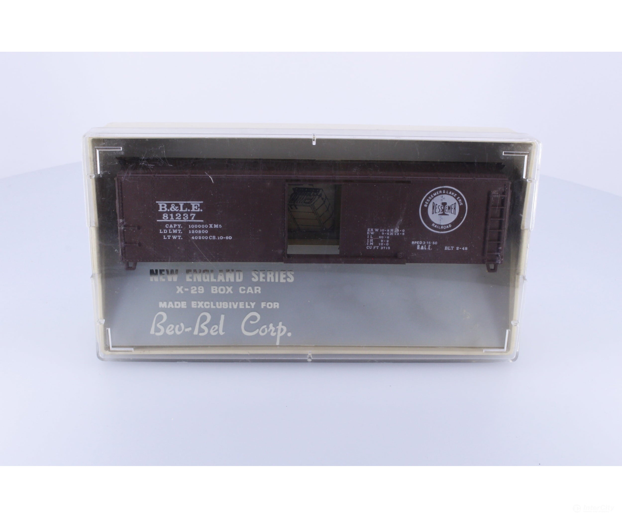 Bevbel 762 HO TM X-29 Boxcar Kit Bessemer & L.E. 81237 Freight Cars