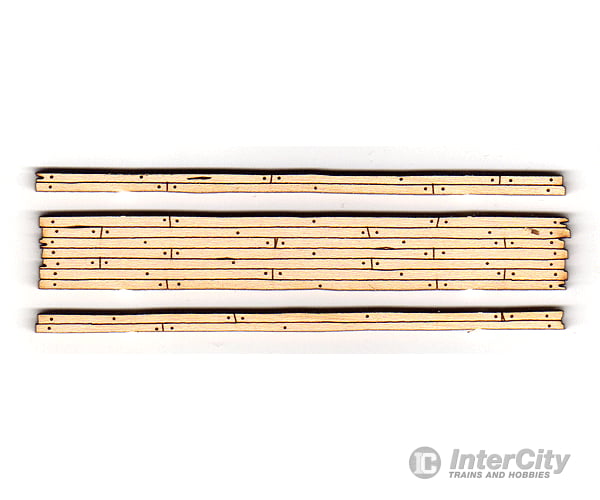 Blair Line 120 Rough-Cut 2-Lane Wood Grade Crossing - Kit -- 3-9/16 9Cm Long Pkg(2) Track