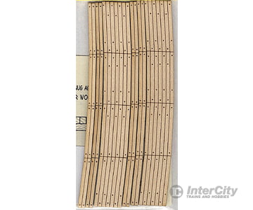 Blair Line 126 Laser-Cut Curved 2-Lane Wood Grade Crossing Pkg(2) -- 18 45.7Cm Radius Track