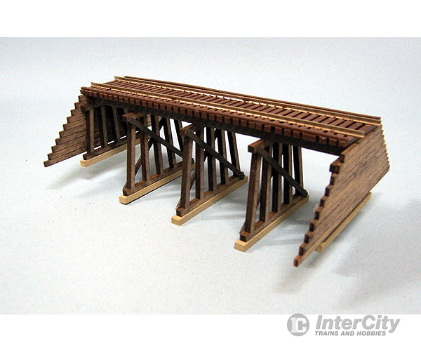 Blair Line 171 Pile & Frame Trestle -- Laser-Cut Kit - 6 X 2 High 15.2 2.1Cm Tunnels Bridges