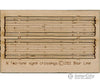 Blair Line 20 Wood Grade Crossing - Kit -- Laser-Cut Rough-Cut Two Lane Pkg(2) 1-13/16 Long Track
