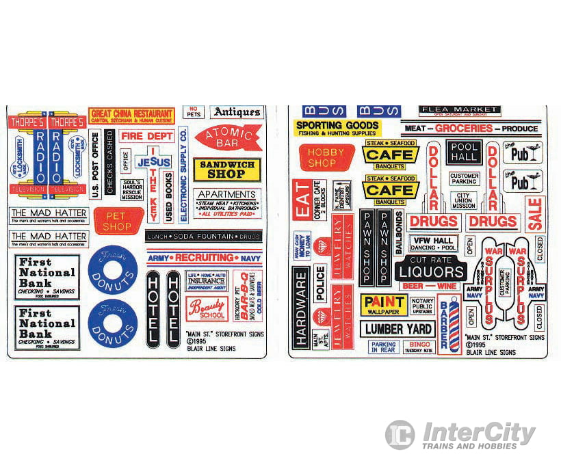 Blair Line 251 Main St Storefront Signs Scenery Details