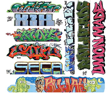 Blair Line 2260 Graffiti Decals Mega Set -- #11 Pkg(9)