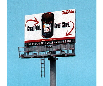 Blair Line 1434 Laser-Cut Wood Billboards (1 Billboard Frame Lamp Shades & Two Signs) -- Pylon 1960S