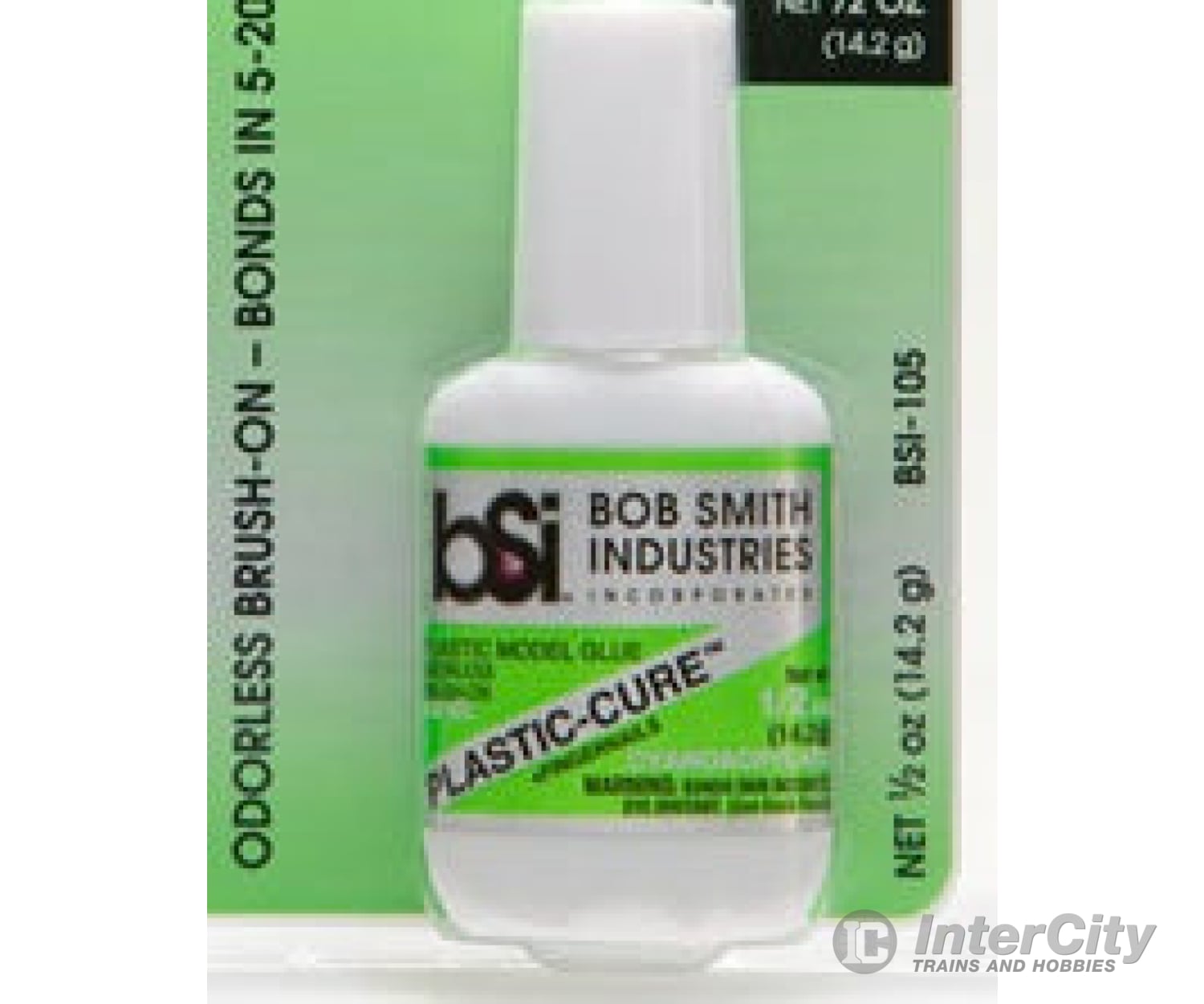 Bob Smith Glue 105 Plastic-Cure Brush On Gap Filling Ca (1/2 Oz.) Odorless Glues & Adhesives