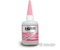 Bob Smith Glue 120 Insta-Flex+ Clear Rubber Toughened Ca 1Oz Gap Filling Medium Glues & Adhesives