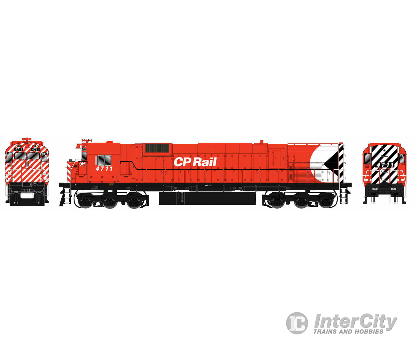 Bowser 24274 Ho Mlw M636 W/Loksound & Dcc - Executive Line -- Canadian Pacific #4711 (Action Red 5