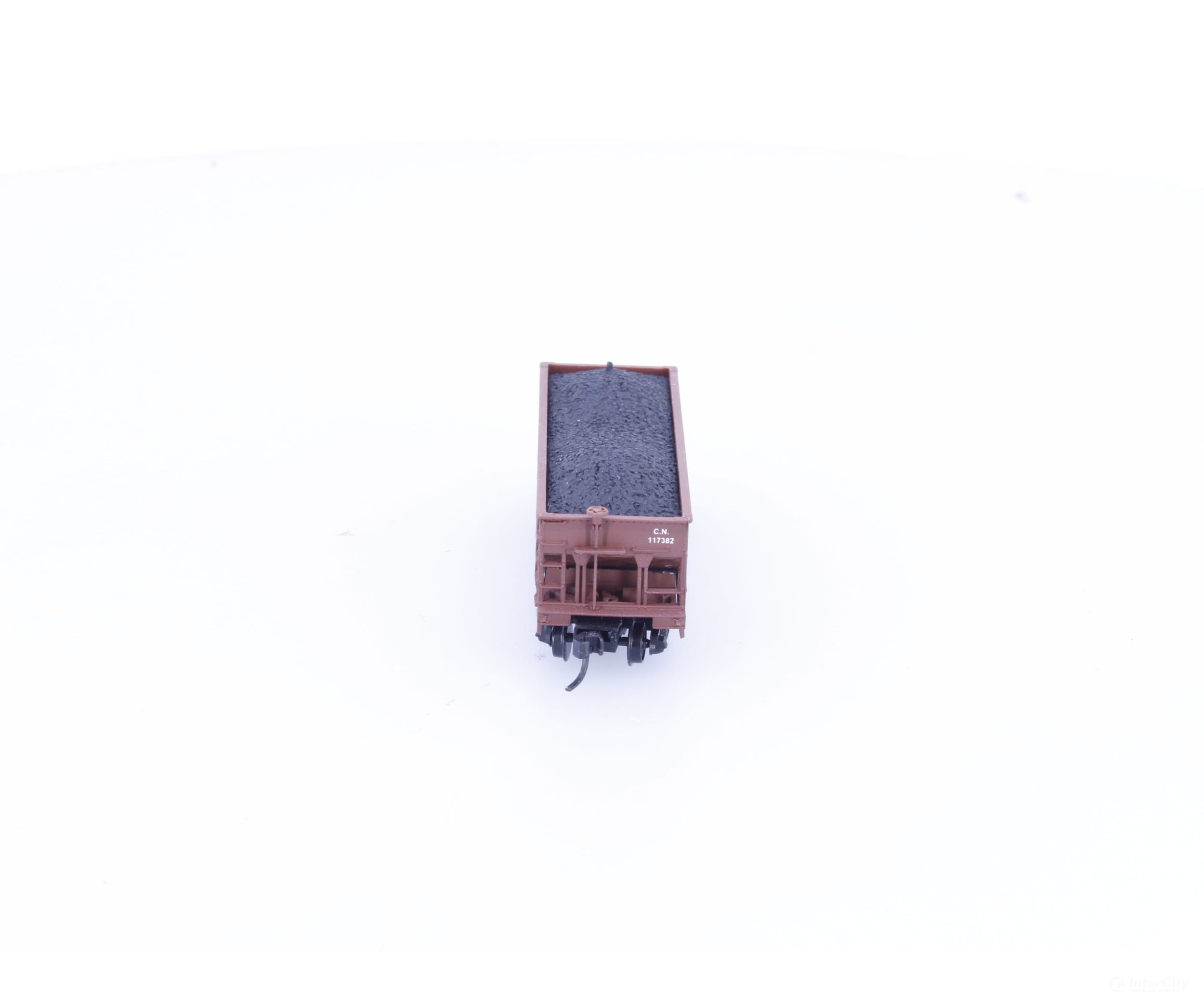 Bowser 37616 N GLA 2 Bay Hopper with Load #3 Canadian National (CN) 117382 - Freight Cars