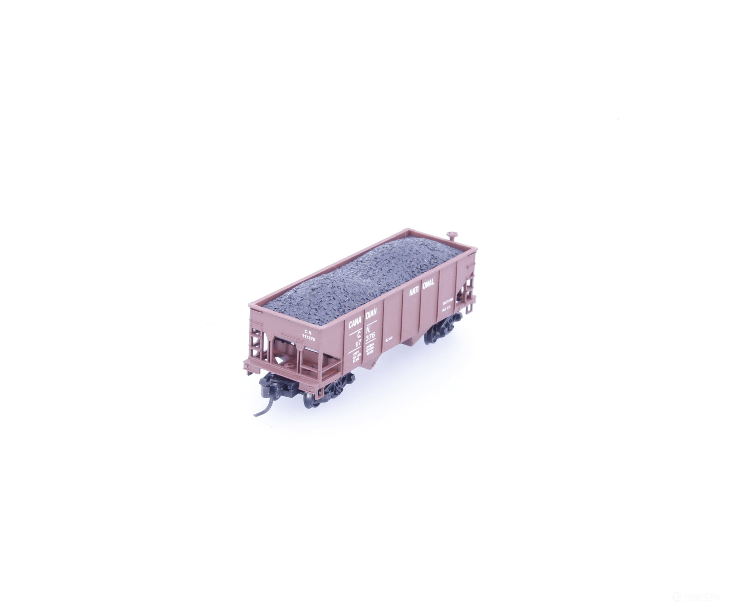Bowser 37616 N GLA 2 Bay Hopper with Load #2 Canadian National (CN) 117376 - Freight Cars