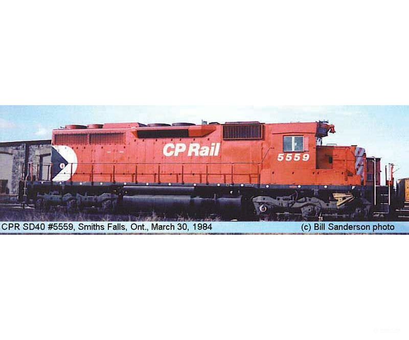 Bowser Ho #24954 Cp Rail 8’’ Nose Stripe Small Multi Mark W/Ditch Lights Road #5559 Dcc/Sound