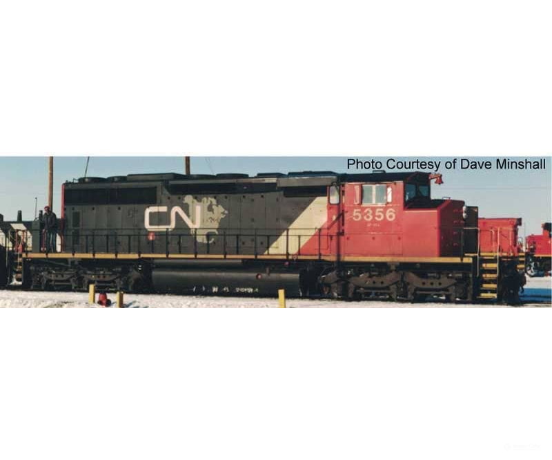 Bowser Manufacturing Co. HO 25397 GMD SD40-2W - LokSound 5 and DCC - Canadian National #5356 (black red white CNNA Map