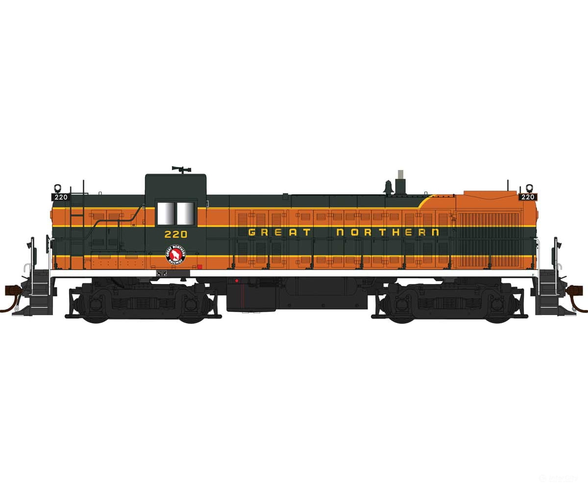Bowser Manufacturing Co. HO Scale 25533 Alco RS3 Phase I - LokSound 5 and DCC - Great Northern #220 (Omaha Orange