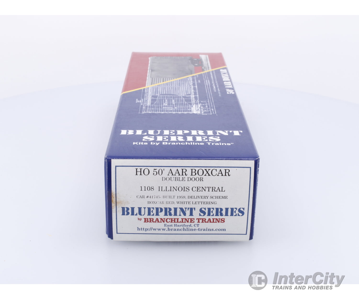 Branchline Trains 1108 HO 50’ AAR Boxcar Kit Illinois Central (IC) 41745 Freight Cars