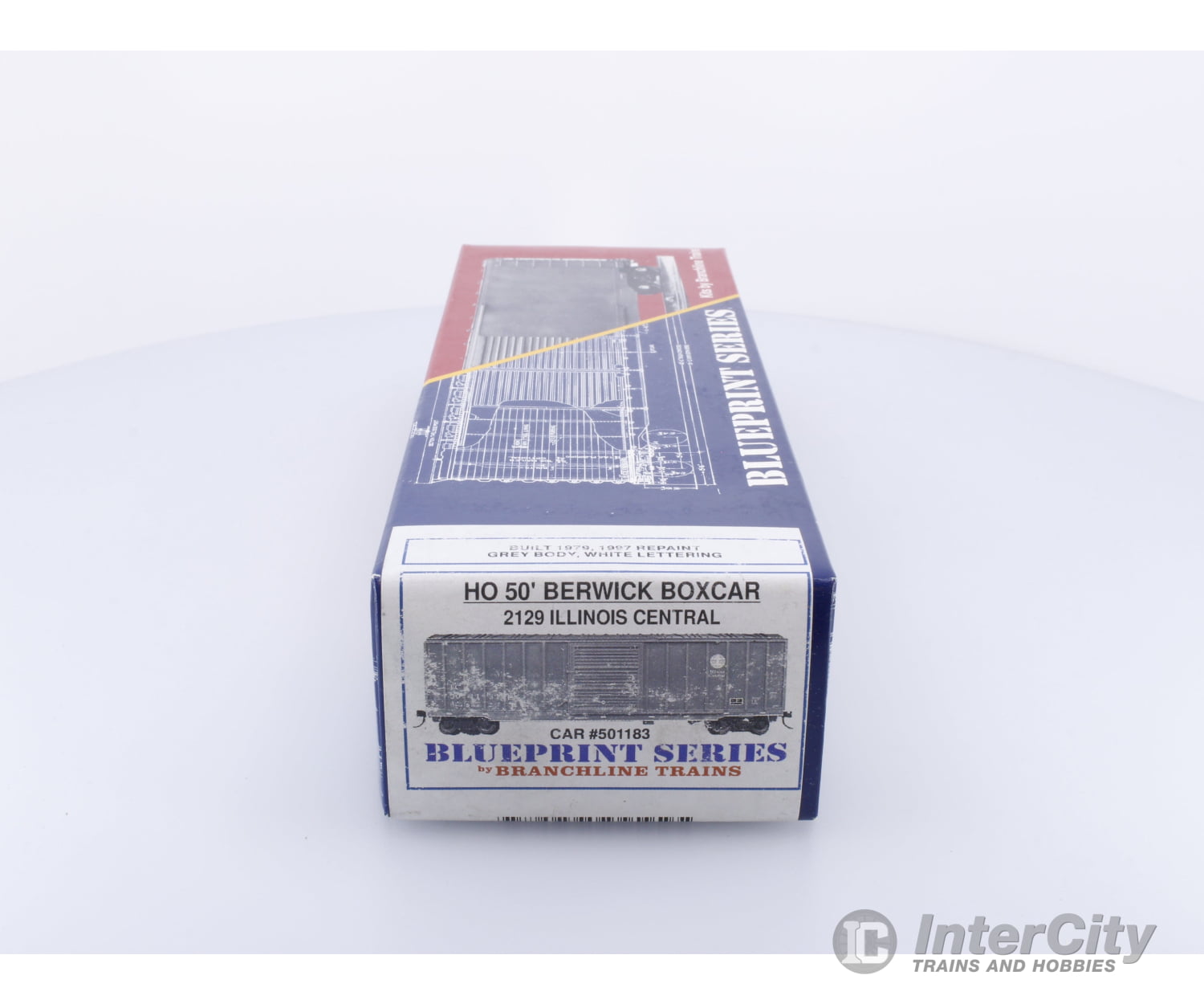 Branchline Trains 2129 HO 50’ Berwick Box Car Kit Illinois Central (IC) 501183 Freight Cars