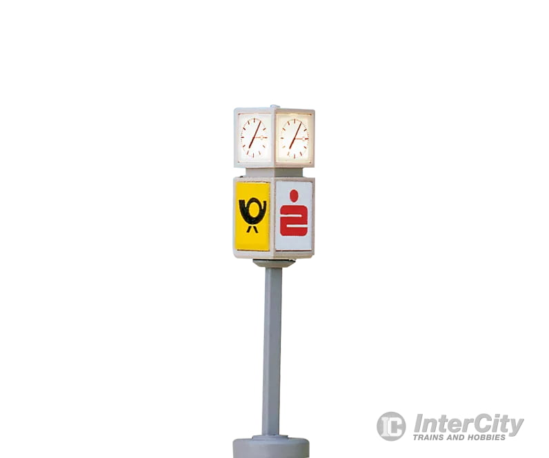 Brawa 4574 N Clock with Advertising Cube Lights & Electronics