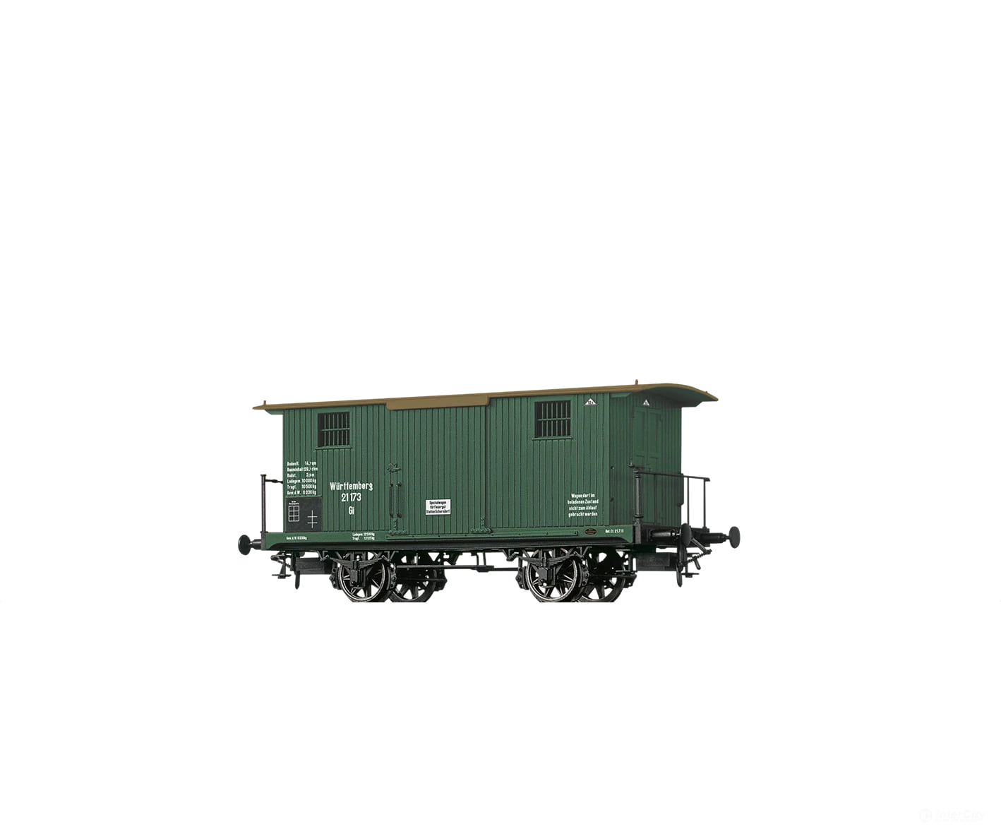 Brawa 47732 Ho Covered Freight Car ’Spezialwagen Für Feuergut’ K.w.st.e. European Cars