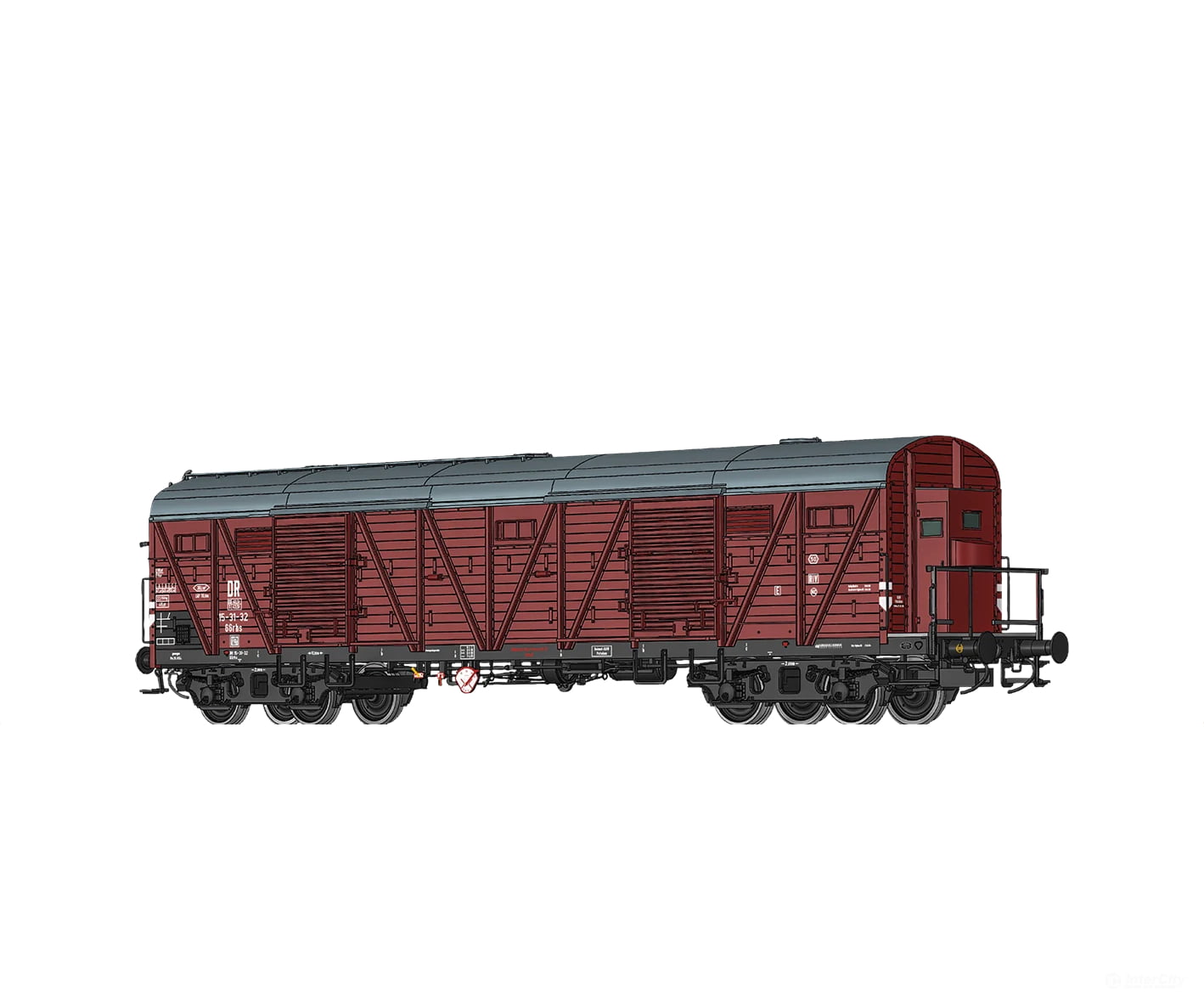 Brawa 51266 Ho Covered Freight Car Ggrhs Dr European Cars