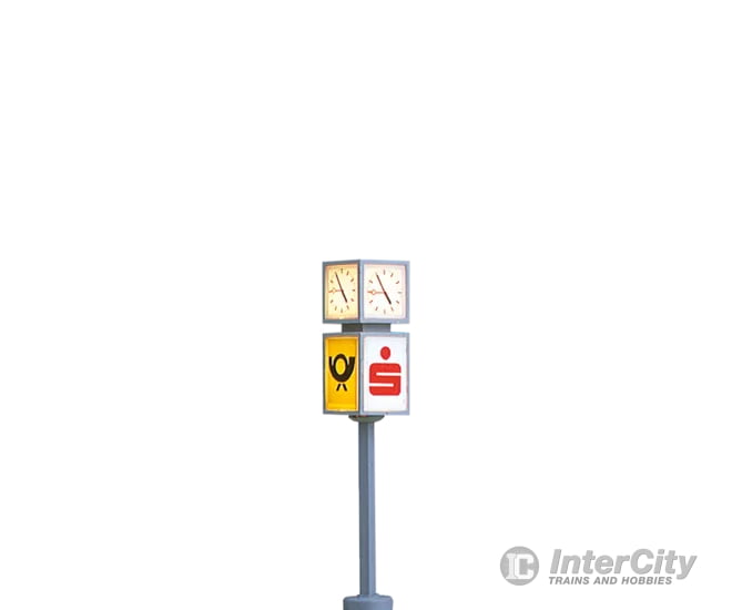 Brawa 5294 HO Clock with Advertising Cube Lights & Electronics