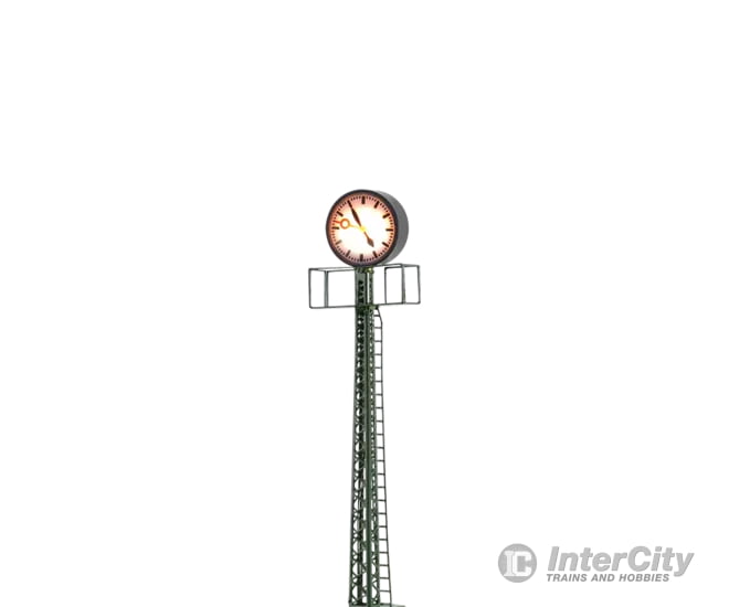Brawa 5368 HO Clock on Mast with Platform Lights & Electronics