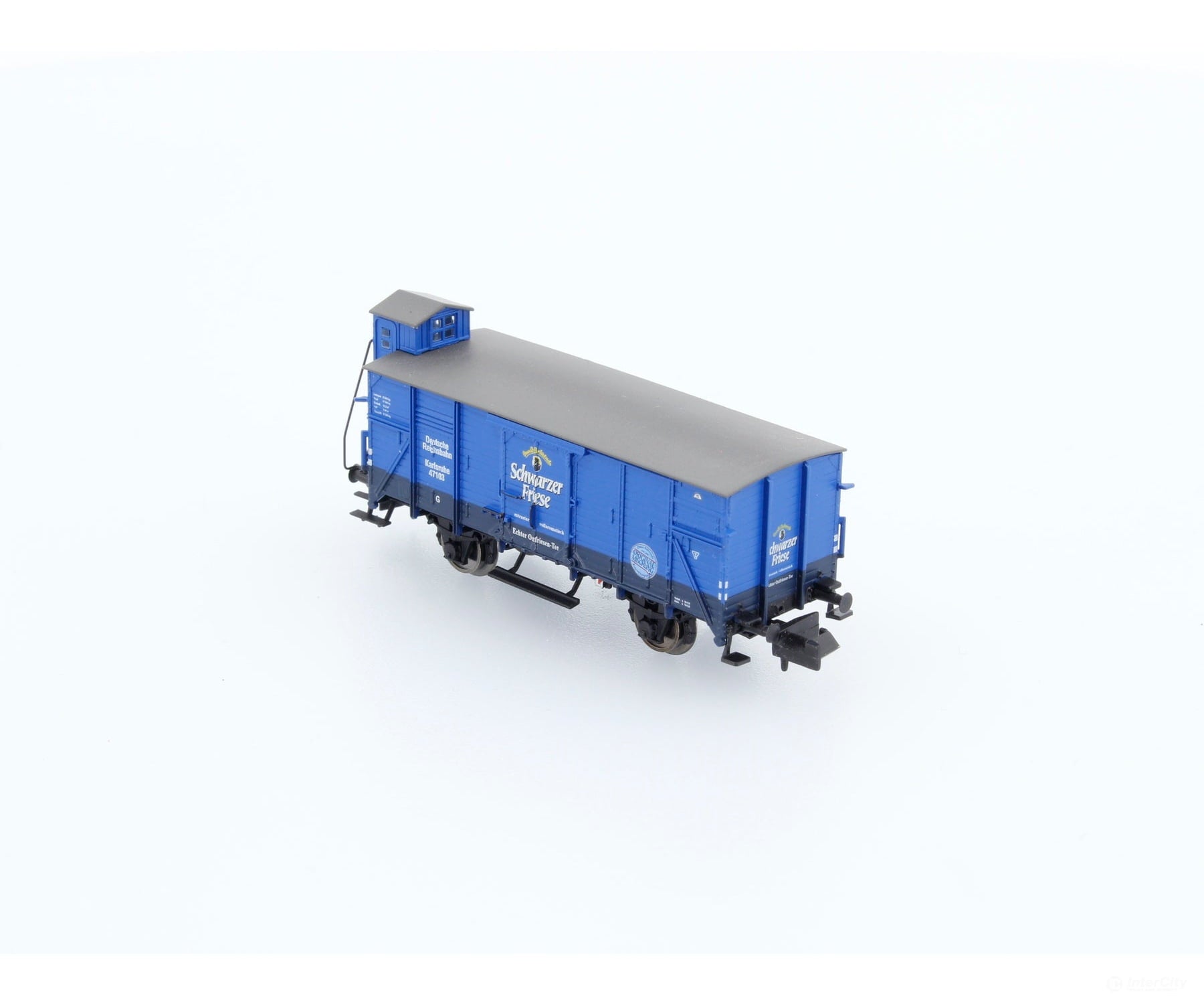 Brawa 67463 N Drg Covered Wagon W. Brake Cab ’Schwarzer Friese’ European Freight Cars