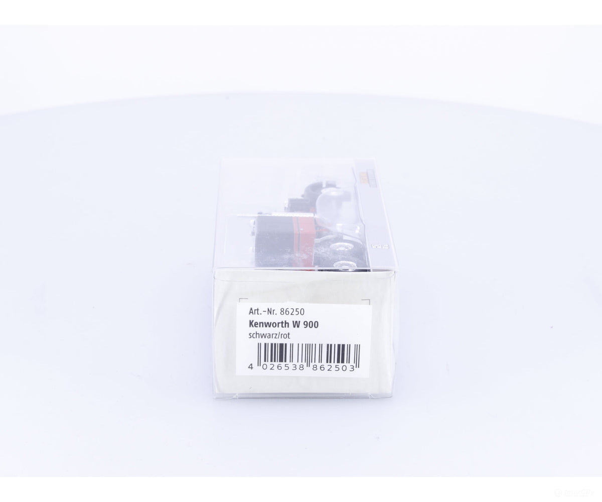 Brekina 86250 HO Kenworth W 900 Black/Red - Cars & Trucks