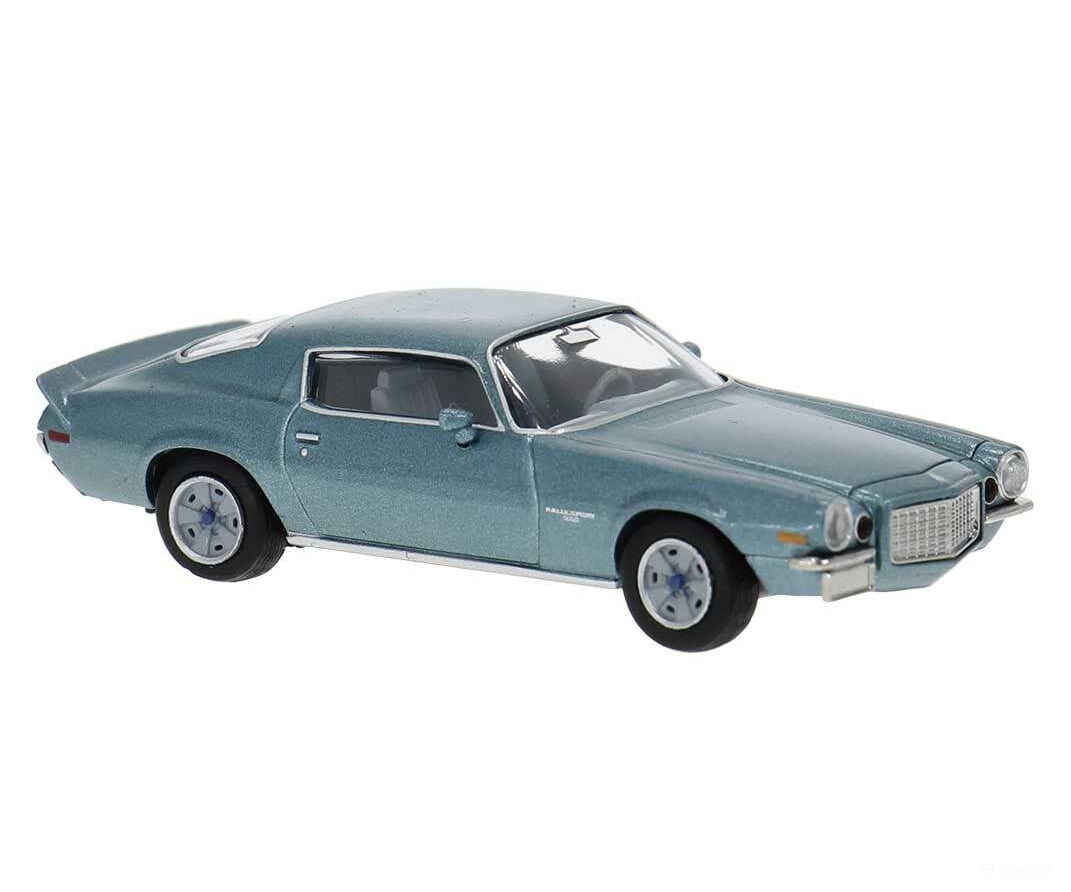 Brekina HO 19918 1966 Chevrolet Camaro - Assembled - Metallic Turquoise - Cars & Trucks