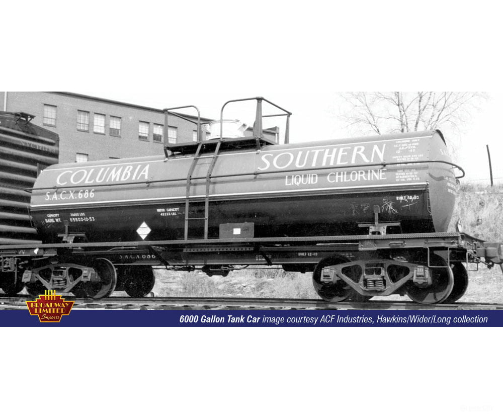 Broadway Limited Imports Ho 6121 Acf Type 27/Icc-105 6 000-Gallon Tank Car 4-Pack - Ready To Run --