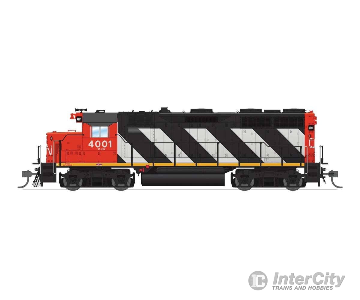 Broadway Limited Imports HO 8940 EMD GP35 Low Nose - Standard DC - Stealth - Canadian National #4001 (Sargent Stripe
