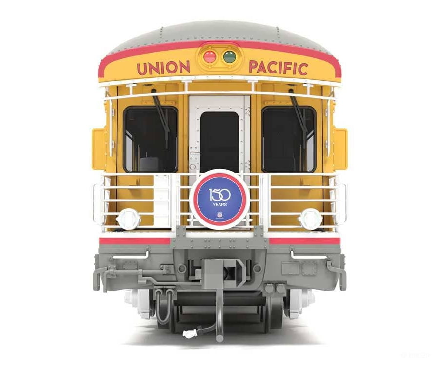 Broadway Limited Imports HO 9593 Business Car Observation UP #101 - Union Pacific #101 Lone Star (Armour Yellow gray