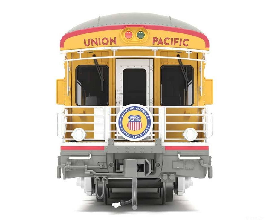 Broadway Limited Imports HO 9594 Business Car Observation UP #101 - Union Pacific #101 ’Lincoln’ (Armour Yellow gray