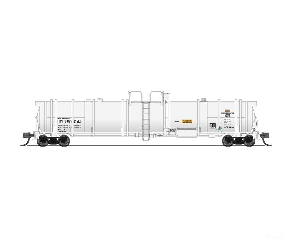Broadway Limited Imports N 3827 High-Capacity Cryogenic Tank Car 2-Pack - Ready To Run -- Utlx