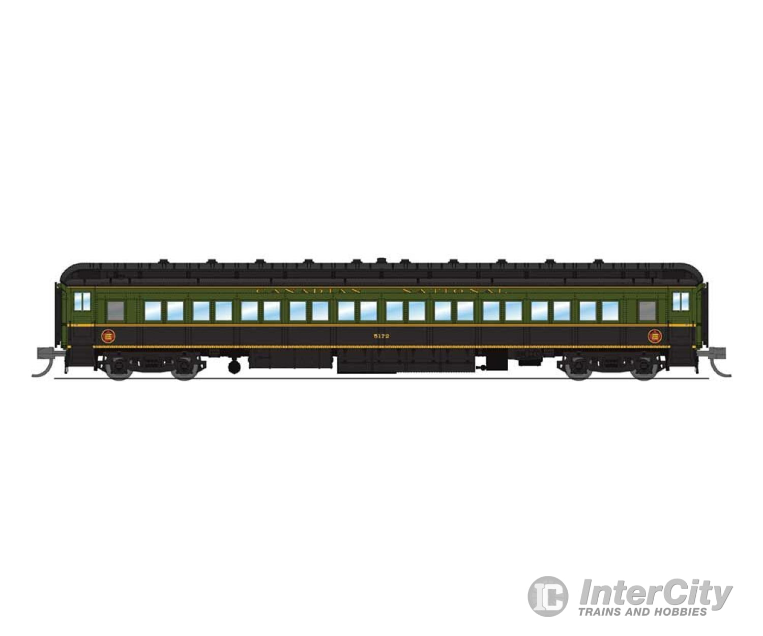Broadway Limited Imports N 6539 80 Heavyweight Coach 2-Pack - Ready To Run -- Canadian National (Set