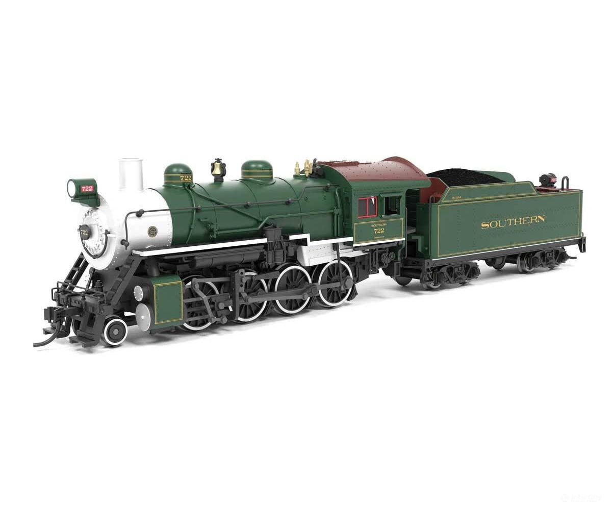 Broadway Limited Imports N 8386 2-8-0 Consolidation - Sound Smoke and DCC Paragon4(TM) - Southern Railway #722 (green