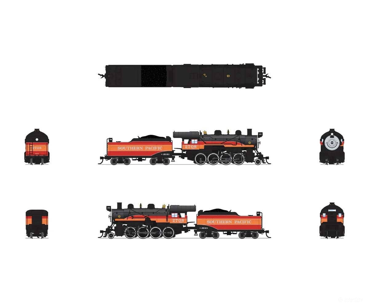 Broadway Limited Imports N 8388 2-8-0 Consolidation - Sound Smoke and DCC Paragon4(TM) - Southern Pacific #2720