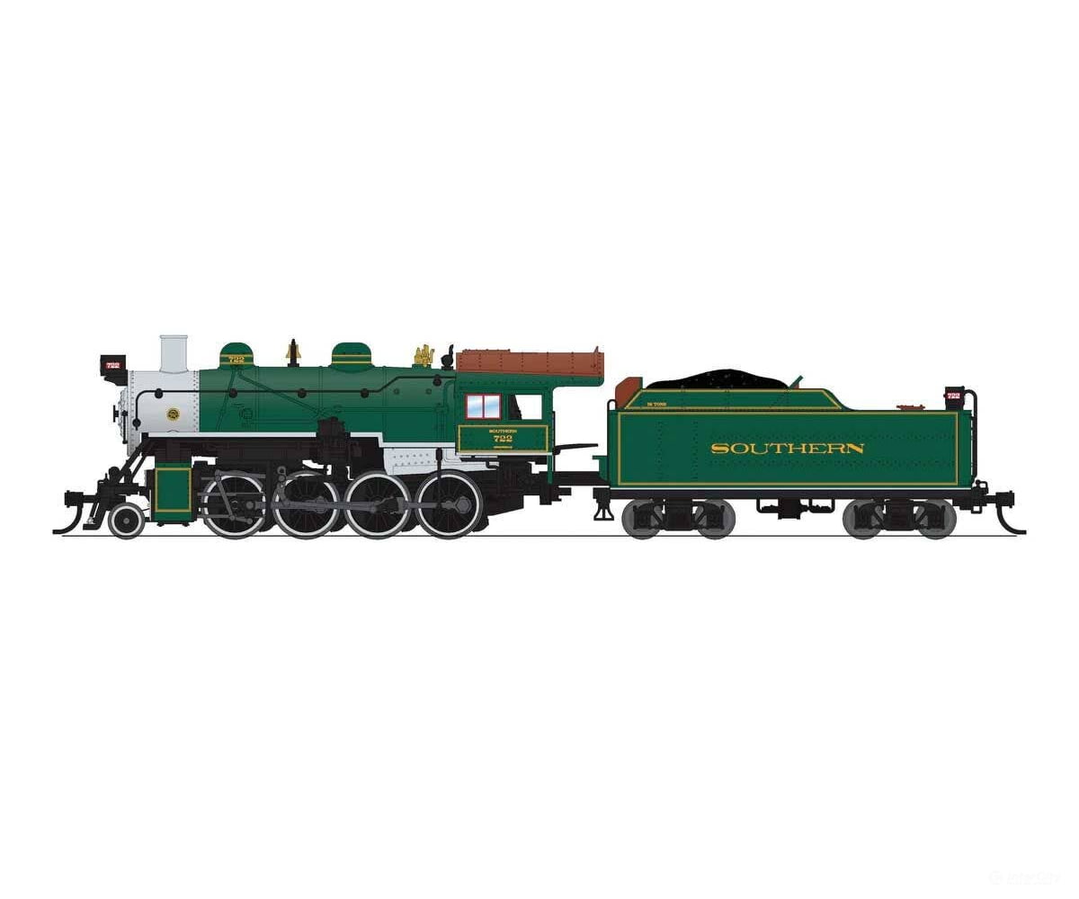 Broadway Limited Imports N 8403 2-8-0 Consolidation - Standard DC - Stealth - Southern Railway #722 (green silver