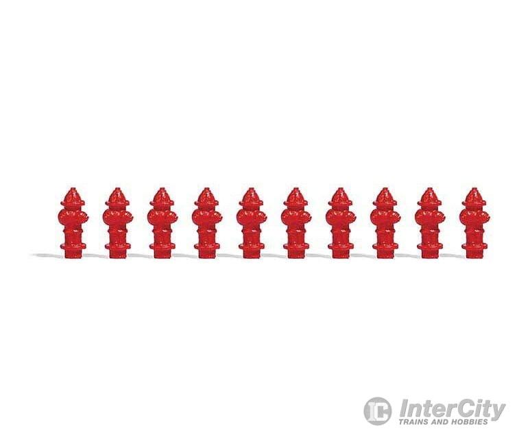 Busch Gmbh & Co Kg Ho 7766 Fire Hydrants -- United States Style Pkg(10) Scenery Details