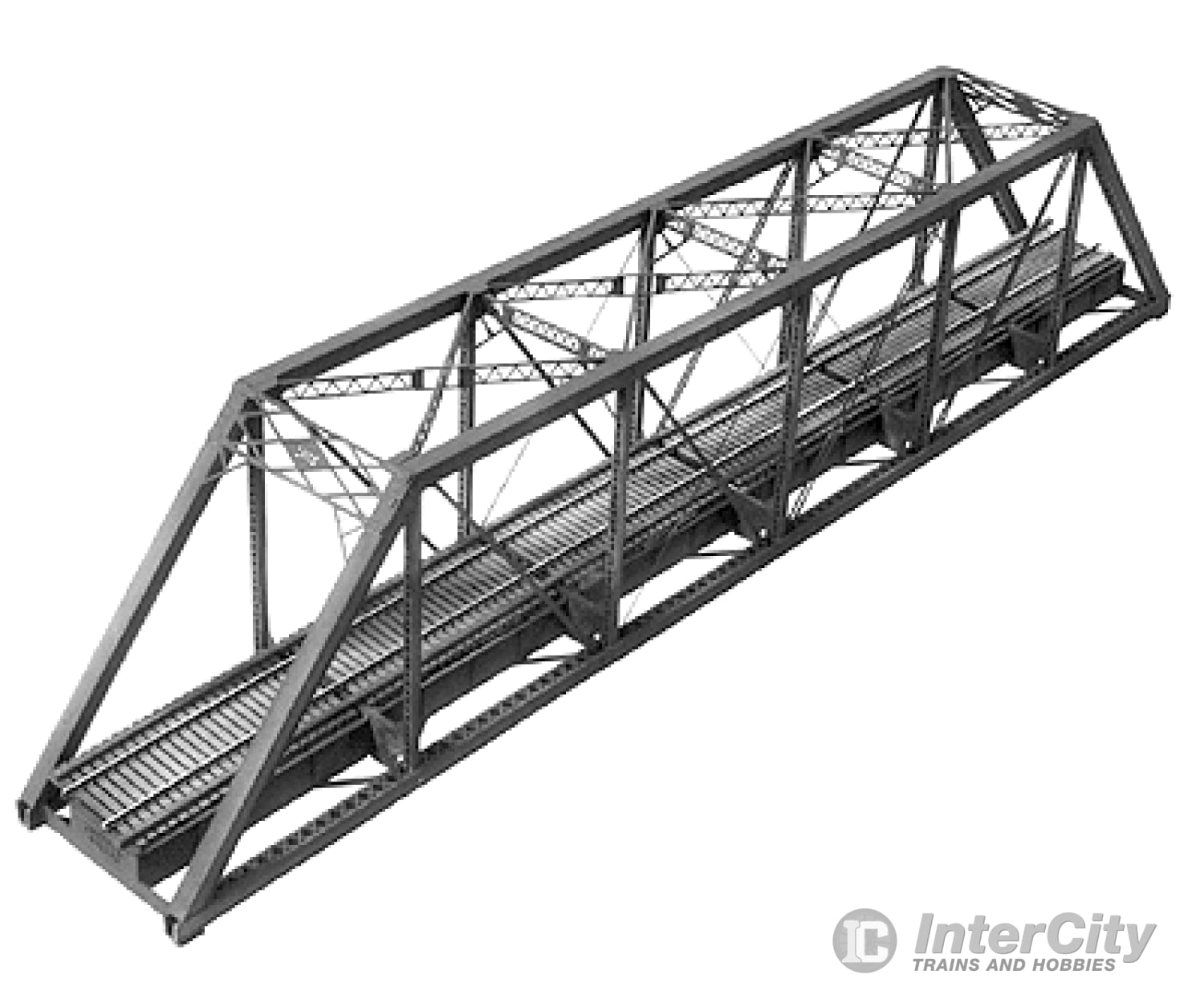 Central Valley 1902 150 Single-Track Pratt Truss Bridge -- Kit - 20-5/8 52.5Cm Structures