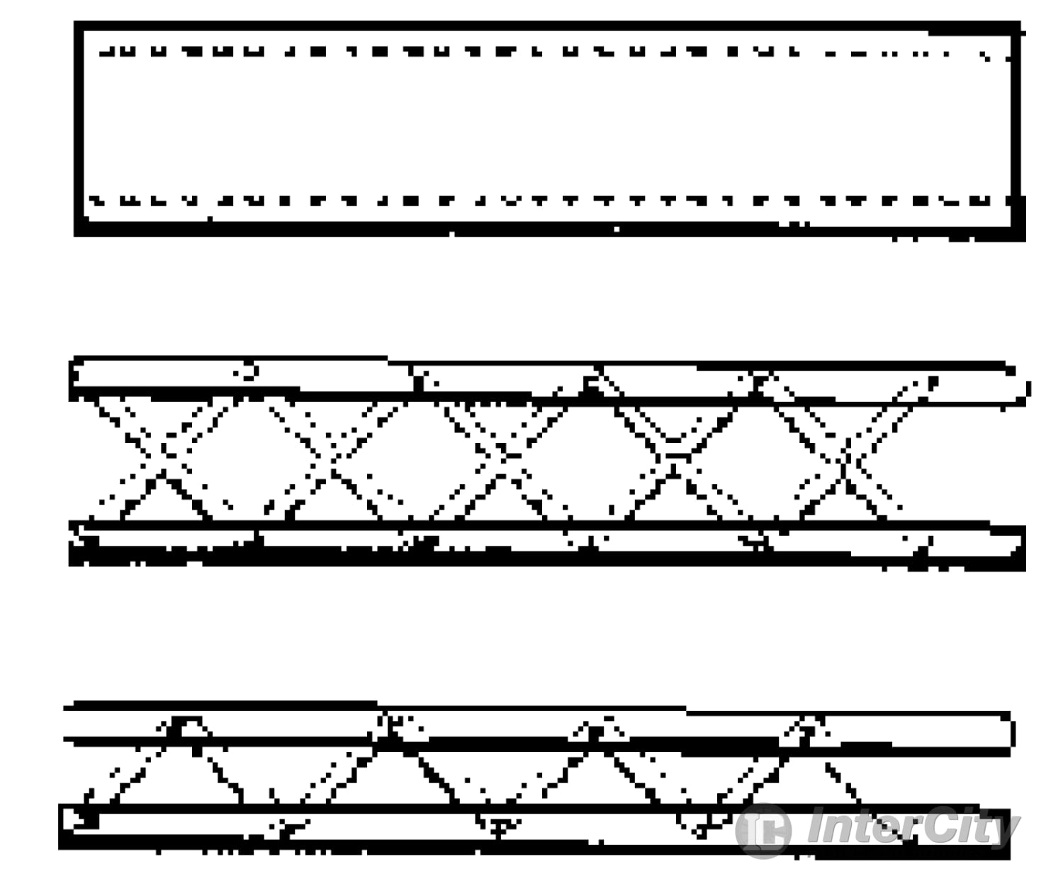Central Valley 19025 Classic Laced Bridge Girders -- Kit - 5-7/8 14.9Cm Long Pkg(10) Structures