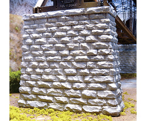 Chooch Enterprises N 9831 Cut Stone Rectangular Bridge Pier 2-Pack - 2-1/8 x 11/16 x 2ββ 5.4 x 1.7 x 5.1cm Tunnels &