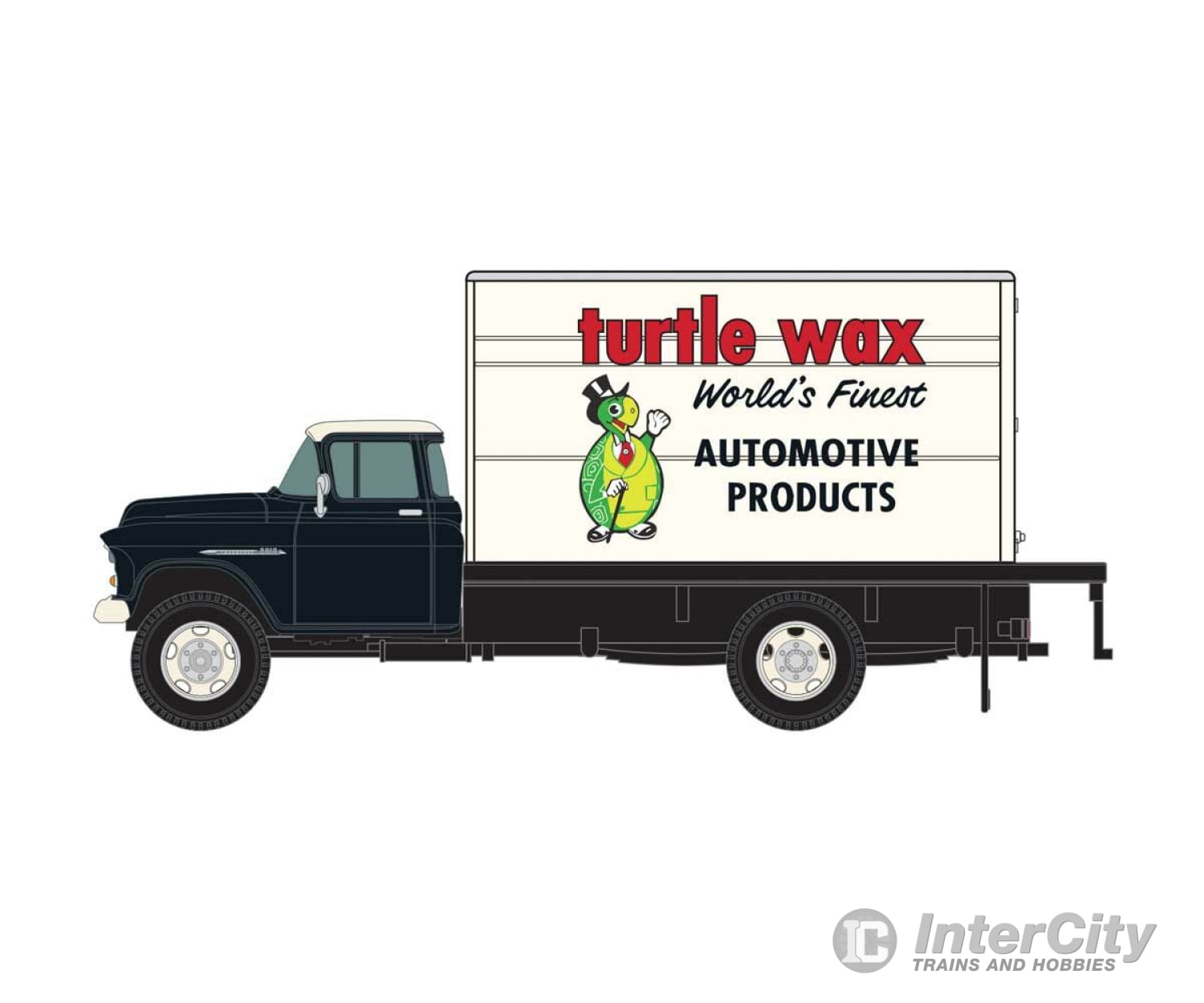 Classic Metal Works Ho 30570 1955 Chevrolet Box-Body Delivery Truck - Assembled -- Turtle Wax (White