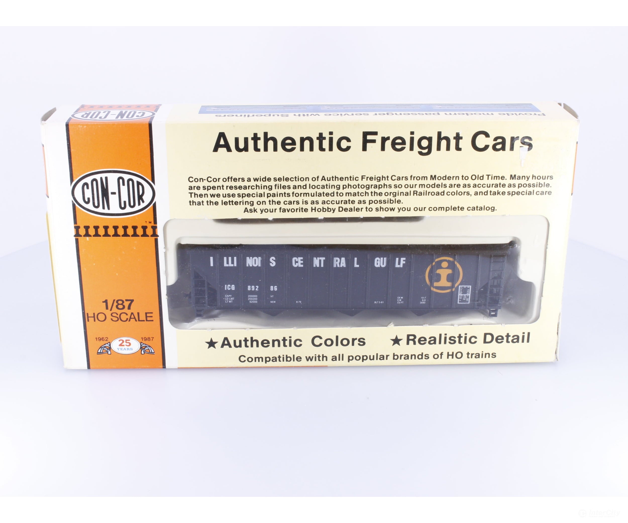 Con Cor 0001-009314 HO 100 Ton 12P Coal Hopper Kit Illinois Central (IC) 89286 - Freight Cars