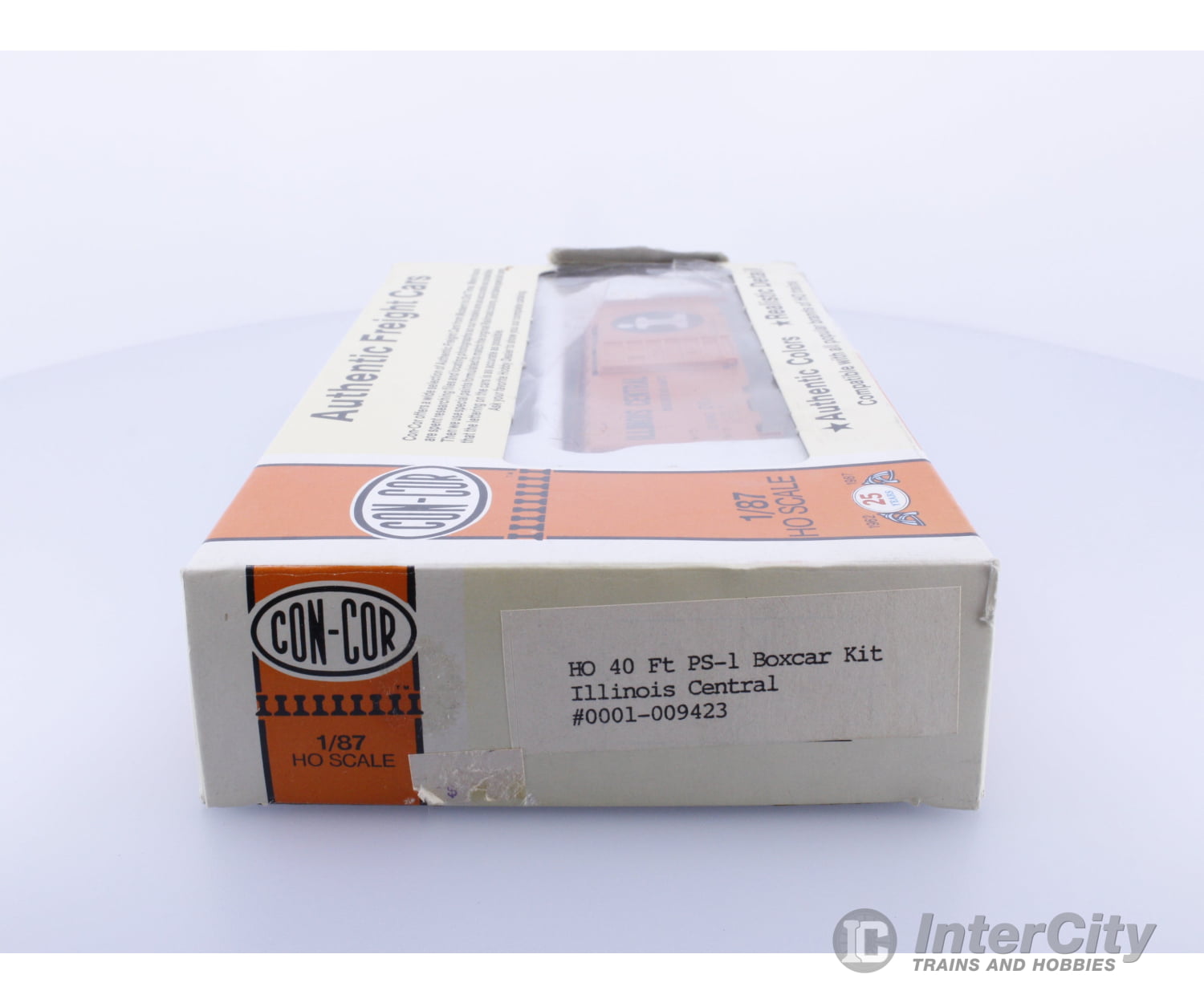 Con Cor 0001-009423 HO 40’ PS-1 Box Car Kit Illinois Central (IC) 11143 Freight Cars