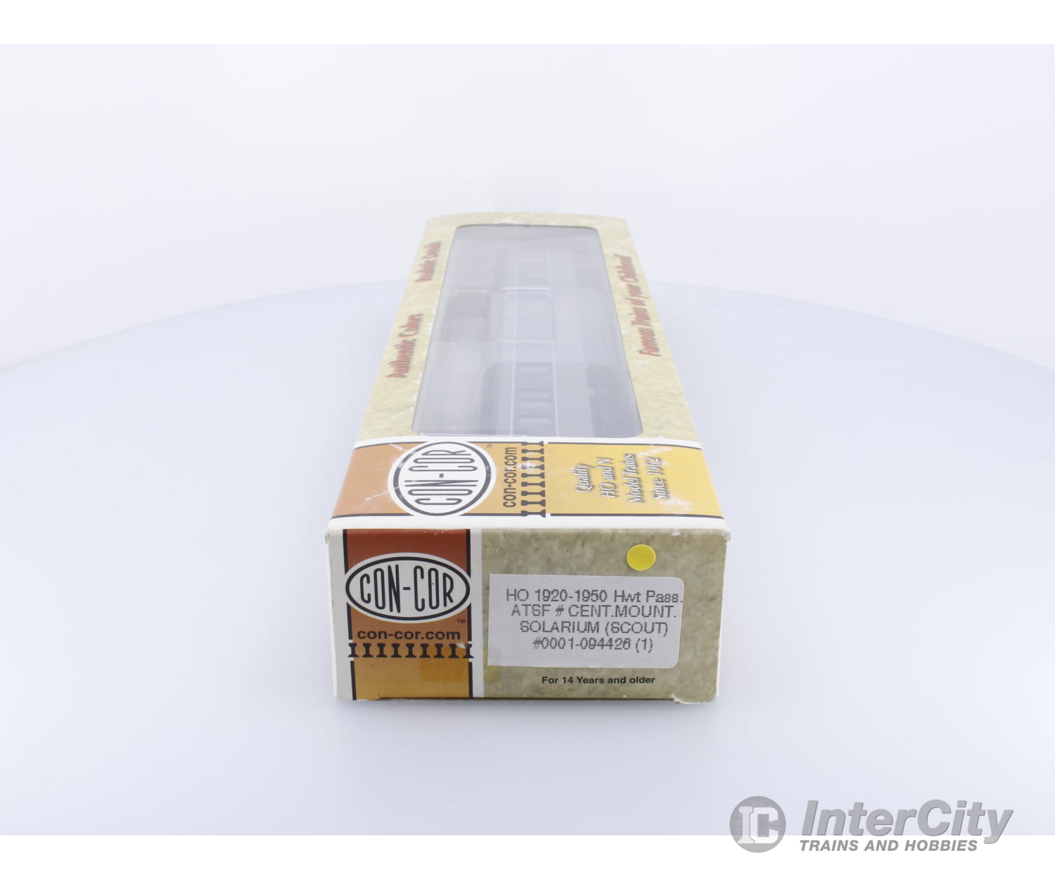 Con Cor 0001-094426 HO 1920-1950 Hwt Passenger Coach Central Mountains Santa Fe (SF) Passenger Cars